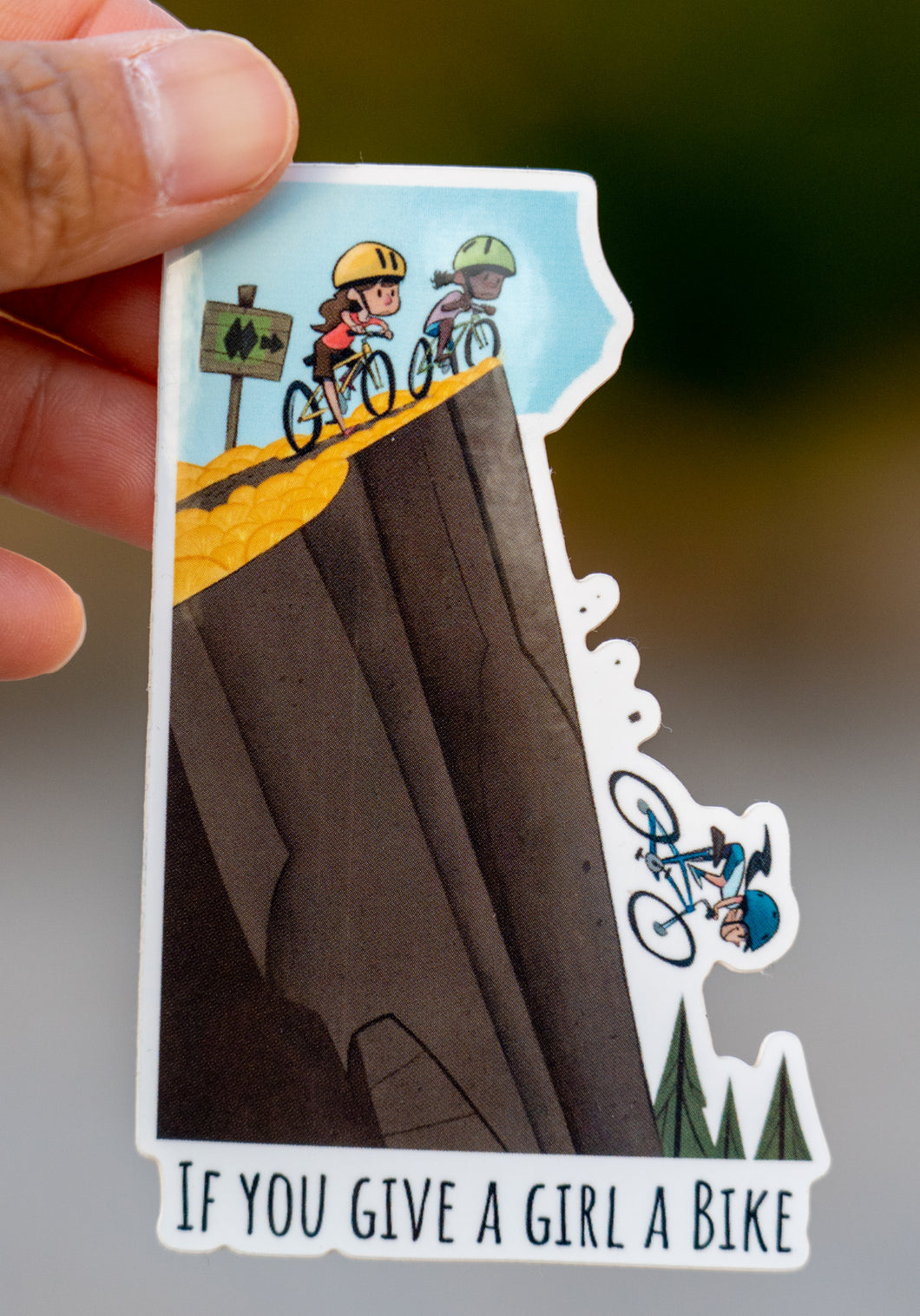If You Give a Girl a Bike Sticker - Shredding